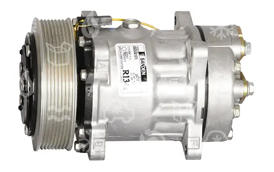 kompresor SANDEN 7H15, řemenice 132 mm - PV8, 24V, OEM 3962650